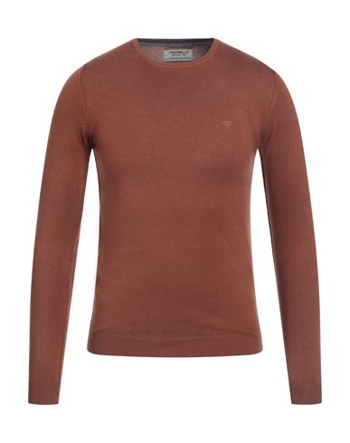 Fred Mello Man Sweater Brown Size Xxl Viscose, Polyamide In Brown