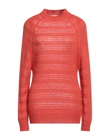 Markup Woman Sweater Rust Size L Acrylic, Polyamide, Wool, Mohair Wool In Red