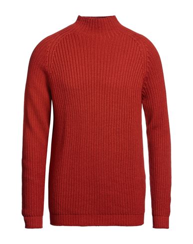 Filippo De Laurentiis Man Turtleneck Brick Red Size 44 Merino Wool
