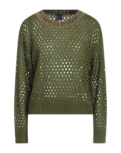 Pinko Woman Sweater Military Green Size M Acrylic, Polyamide, Alpaca Wool