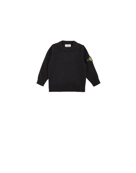 STONE ISLAND JUNIOR 515A2 Sweater Man Black