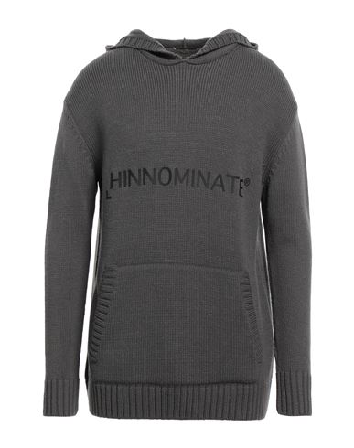 Hinnominate Man Sweater Lead Size Xl Wool, Acrylic In Grey