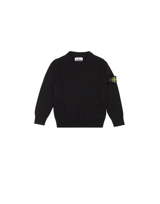 STONE ISLAND JUNIOR 502Z1 Sweater Man Black