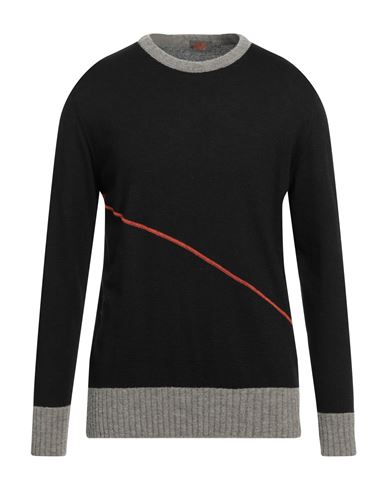 Umberto Vallati Man Sweater Black Size S Wool, Polyacrylic, Synthetic Fibers, Virgin Wool, Alpaca Wo