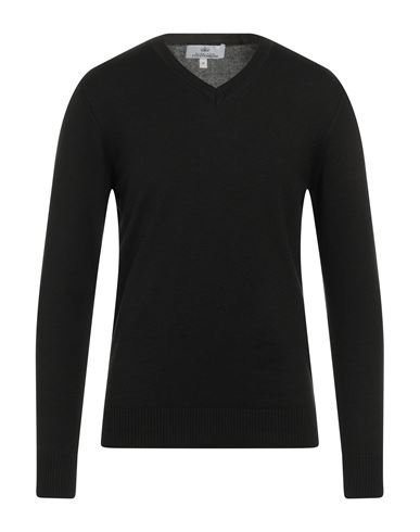 Egon Von Furstenberg Man Sweater Black Size M Wool, Viscose, Pes - Polyethersulfone