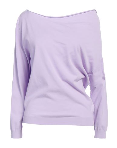 Shop Vanisé Woman Sweater Lilac Size 10 Viscose, Polyester In Purple
