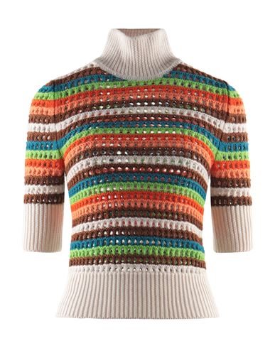 Department Five Department 5 Woman Turtleneck Off White Size S Wool In Multi