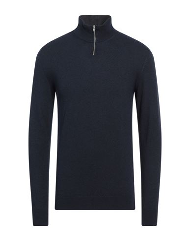 Daniele Alessandrini Homme Man Turtleneck Midnight Blue Size 38 Wool, Polyamide, Viscose, Cashmere