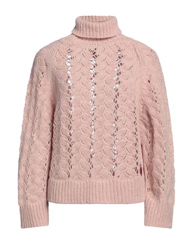 Semicouture Woman Turtleneck Light Pink Size Xs Alpaca Wool, Polyamide, Wool