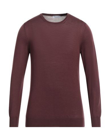 Shop Gran Sasso Man Sweater Cocoa Size 40 Virgin Wool In Brown
