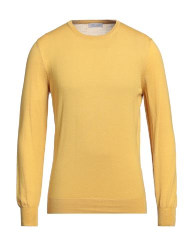 Shop Gran Sasso Man Sweater Ocher Size 46 Virgin Wool In Yellow