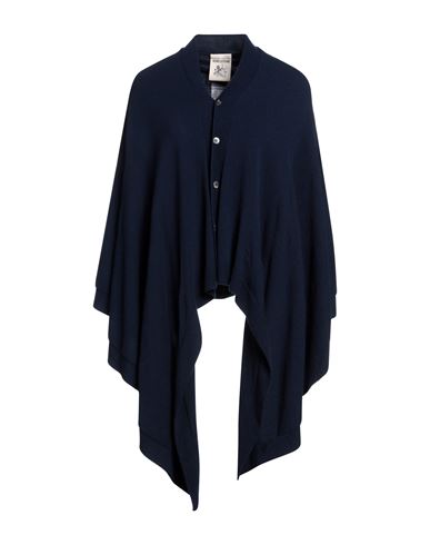Semicouture Woman Capes & Ponchos Midnight Blue Size Xs/s Virgin Wool, Cashmere