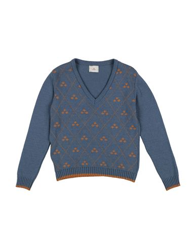 Peuterey Toddler Boy Sweater Pastel Blue Size 7 Viscose, Merino Wool, Polyamide, Cashmere In Blue