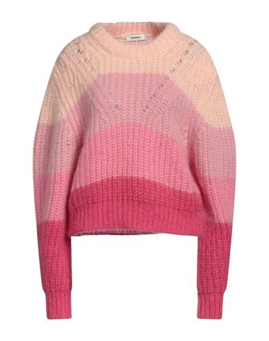 Sandro Chunky Knit Sweater In Pink