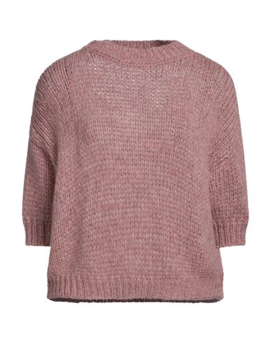 Roberto Collina Woman Sweater Pastel Pink Size S Baby Alpaca Wool, Nylon, Wool