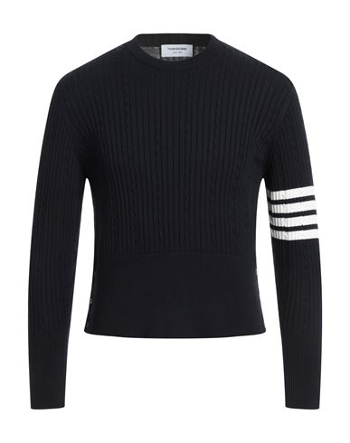 Thom Browne Man Sweater Navy Blue Size 3 Cotton