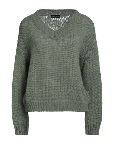 Roberto Collina Woman Sweater Sage Green Size Xs Baby Alpaca Wool, Nylon, Wool