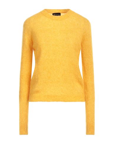 Roberto Collina Woman Sweater Ocher Size M Mohair Wool, Wool, Nylon, Elastane In Yellow