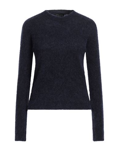 Roberto Collina Woman Sweater Midnight Blue Size L Mohair Wool, Wool, Nylon, Elastane