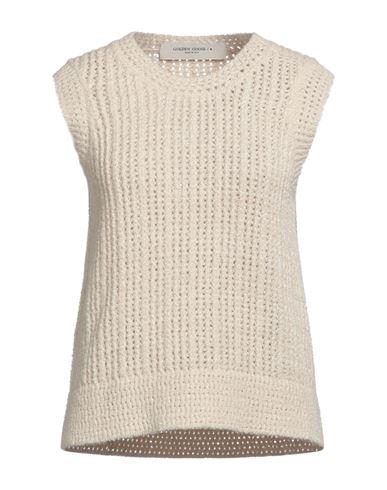 Golden Goose Woman Sweater Cream Size M Cotton, Polyamide In White