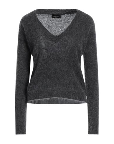 Roberto Collina Woman Sweater Steel Grey Size L Mohair Wool, Wool, Nylon, Elastane