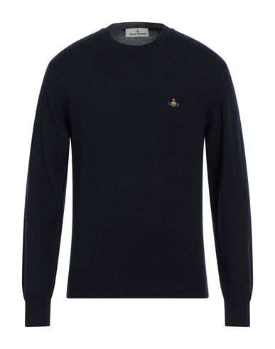 Vivienne Westwood Man Sweater Navy Blue Size L Wool, Cashmere In Blue