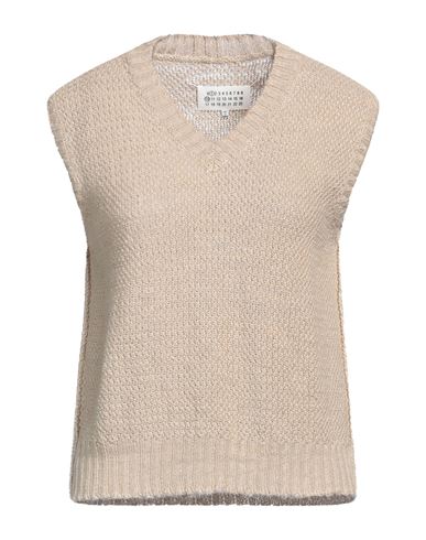 Shop Maison Margiela Woman Sweater Beige Size M Hemp