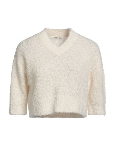 Auralee Woman Sweater Off White Size 1 Linen, Cotton