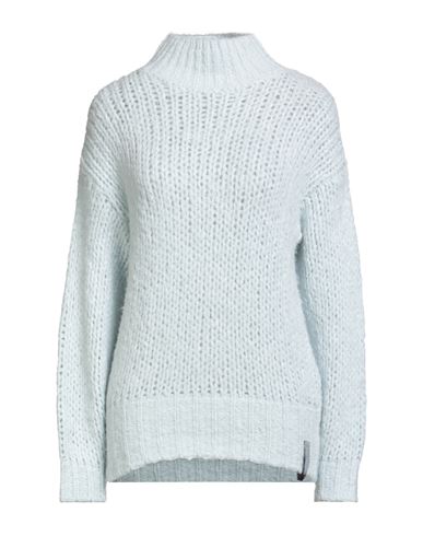 Hinnominate Woman Turtleneck Sky Blue Size L Acrylic, Polyamide, Alpaca Wool, Wool
