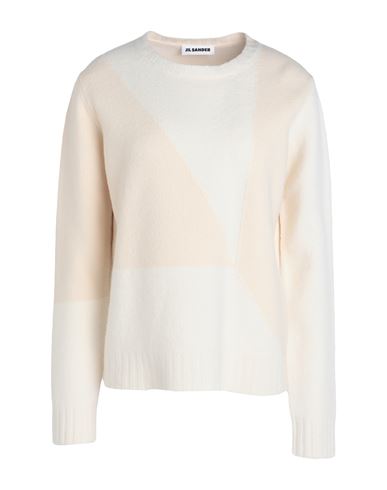 Jil Sander Woman Sweater Ivory Size 2 Wool In Neutral