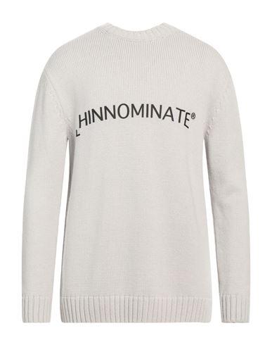 Hinnominate Man Sweater Light Grey Size L Wool, Acrylic