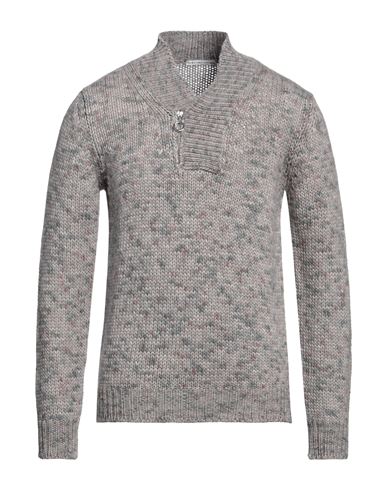 Grey Daniele Alessandrini Man Sweater Grey Size 38 Wool, Acrylic, Alpaca Wool