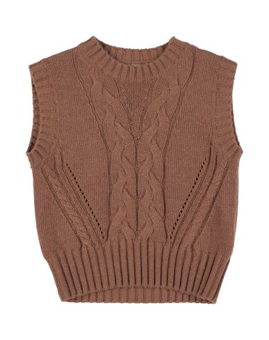 Il Gufo Babies'  Toddler Girl Sweater Brown Size 6 Virgin Wool