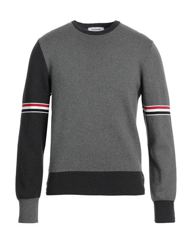 Thom Browne Man Sweater Grey Size 2 Cotton