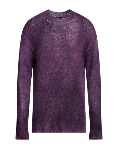 Avant Toi Man Sweater Mauve Size Xl Polyamide, Baby Alpaca Wool, Merino Wool In Purple