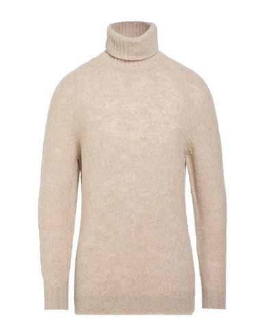 Rollkragenpullover Herren Beige L Herren