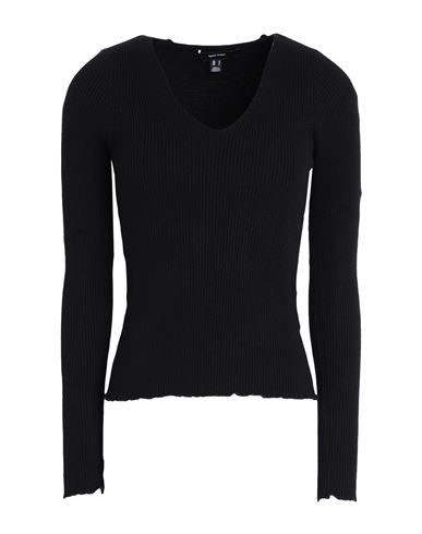 Vero Moda Woman Sweater Black Size Xl Livaeco By Birla Cellulose, Polyester, Nylon