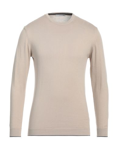 Grey Daniele Alessandrini Man Sweater Beige Size 44 Cotton