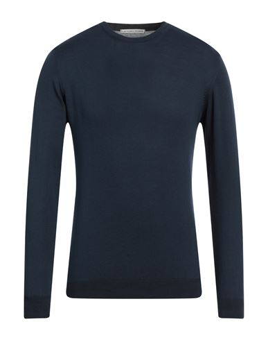 Grey Daniele Alessandrini Man Sweater Midnight Blue Size 44 Cotton