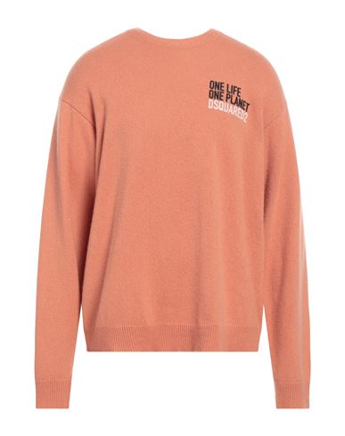 Dsquared2 Man Sweater Blush Size M Cashmere In Pink