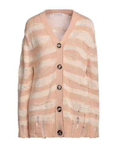 Acne Studios Woman Cardigan Beige Size S Cotton, Acrylic, Nylon, Mohair Wool, Wool