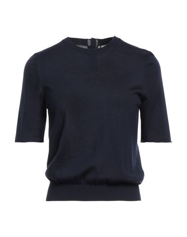 Shop Tory Burch Woman Sweater Midnight Blue Size L Wool, Silk