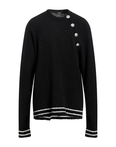 Shop Balmain Man Sweater Black Size L Wool, Cashmere, Polyamide