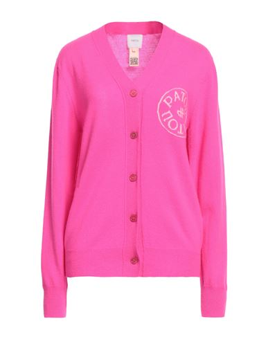Patou Woman Cardigan Fuchsia Size Xl Wool, Cashmere In Pink