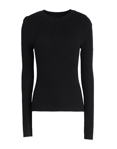Only Woman Sweater Black Size Xl Viscose, Nylon In Black