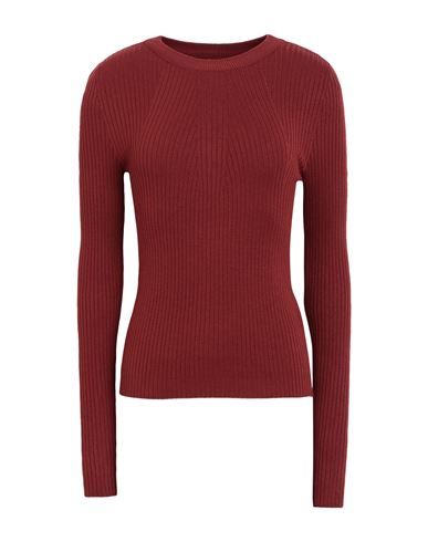 Only Woman Sweater Brick Red Size Xl Viscose, Nylon