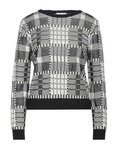 Scaglione Woman Sweater Black Size L Cotton, Elastane