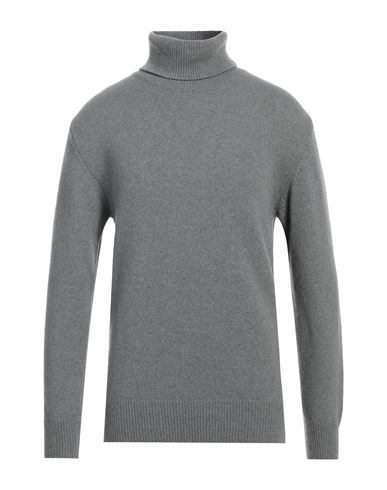 Shop Mp Massimo Piombo Man Turtleneck Grey Size Xxl Cashmere