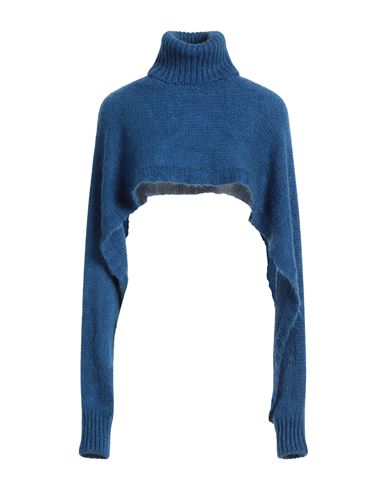 Shop Mem.js Mem. Js Woman Turtleneck Blue Size 2 Acrylic, Polyamide, Mohair Wool, Alpaca Wool