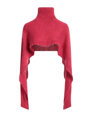 Mem.js Mem. Js Woman Turtleneck Coral Size 4 Acrylic, Polyamide, Mohair Wool, Alpaca Wool In Red